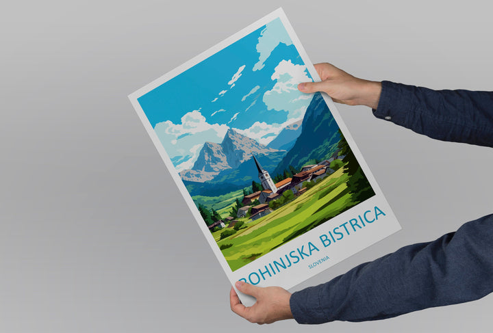 Bohinjska Bistrica Travel Print Bohinjska Bistrica Home Décor Slovenia Art Print Bohinjska Bistrica Wall Print For Gift Wall Hanging Art