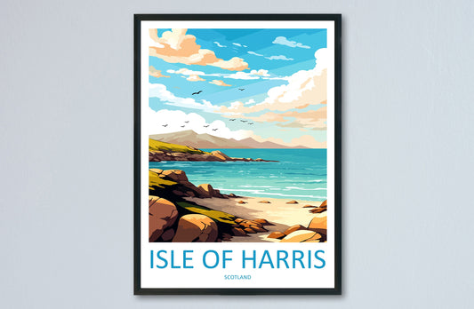 Isle Of Harris Travel Print Wall Art Isle Of Harris Wall Hanging Home Décor Isle Of Harris Gift Art Lovers Scotland Art Lover Gift Isle Art