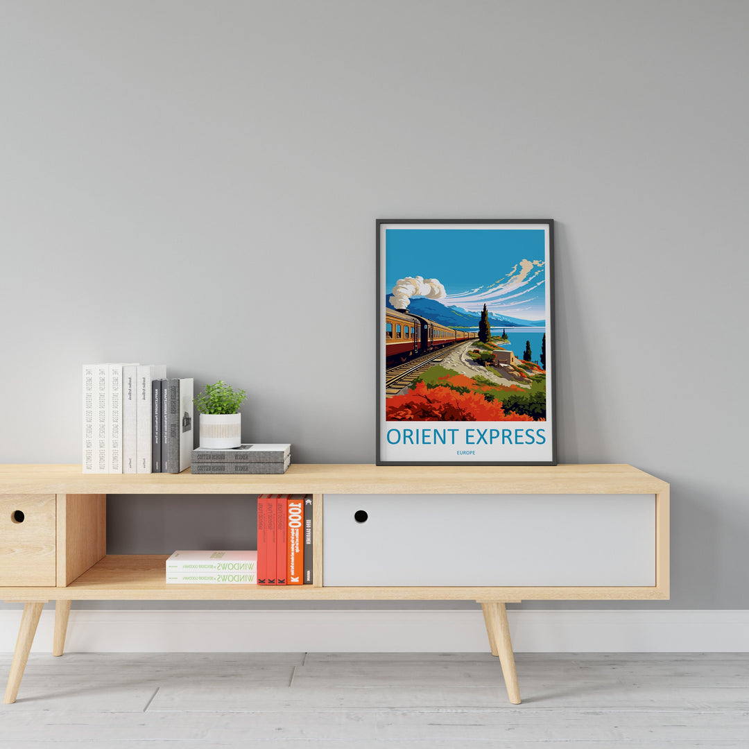 Orient Express Travel Print Wall Art Orient Express Wall Hanging Home Décor Orient Express Gift Art Lovers Europe Art Lover Gift Europe Deco