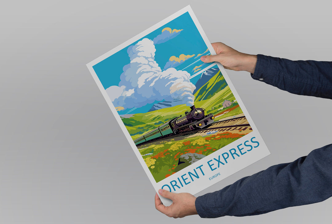 Orient Express Travel Print Wall Art Orient Express Wall Hanging Home Décor Orient Express Gift Art Lovers Europe Art Lover Gift Europe Deco