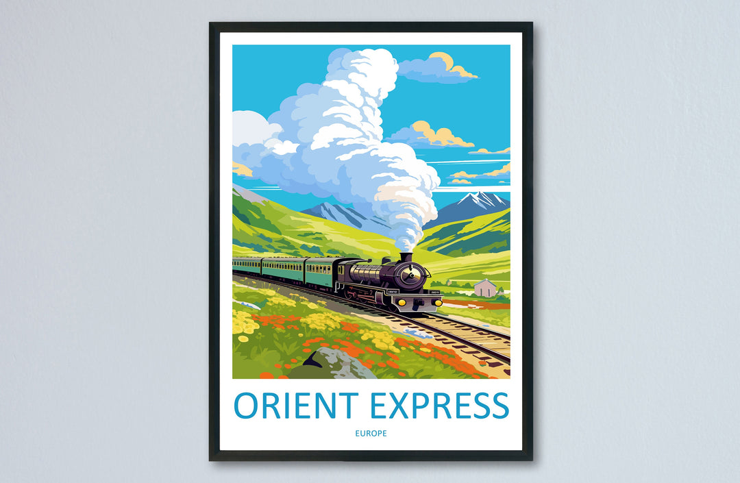 Orient Express Travel Print Wall Art Orient Express Wall Hanging Home Décor Orient Express Gift Art Lovers Europe Art Lover Gift Europe Deco