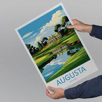 Augusta Golf Course Travel Print Wall Art Augusta Golf Course Wall Hanging Home Décor Augusta Golf Course Art Gift Art Lovers Golf Art