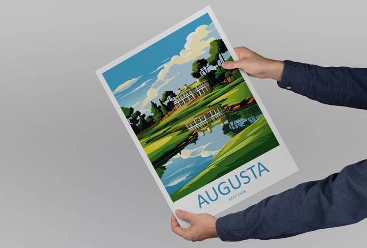 Augusta Golf Course Travel Print Wall Art Augusta Golf Course Wall Hanging Home Décor Augusta Golf Course Art Gift Art Lovers Golf Art
