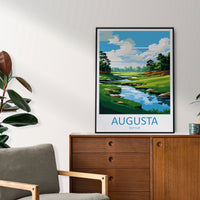 Augusta Golf Course Travel Print Wall Art Augusta Golf Course Wall Hanging Home Décor Augusta Golf Course Art Gift Art Lovers Golf Art