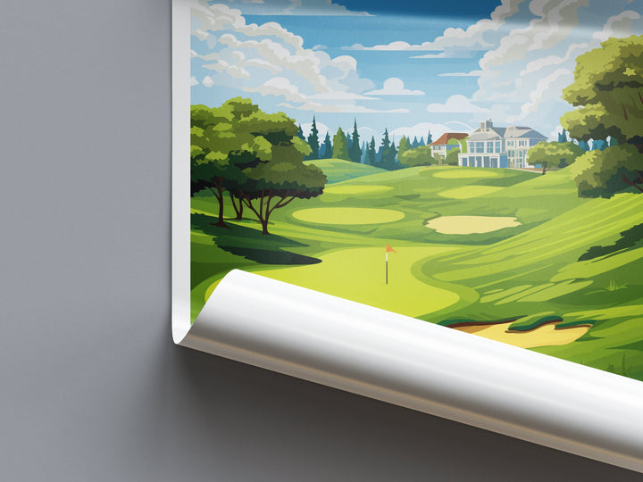 Baltusrol Golf Club Travel Print Wall Art Baltusrol Golf Club Wall Hanging Home Décor Baltusrol Golf Club Art Gift Art Lovers Golf Art