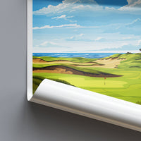 Bandon Dunes Golf Resort Travel Print Wall Art Bandon Dunes Wall Hanging Home Décor Bandon Dunes Art Gift Art Lovers Golf Art