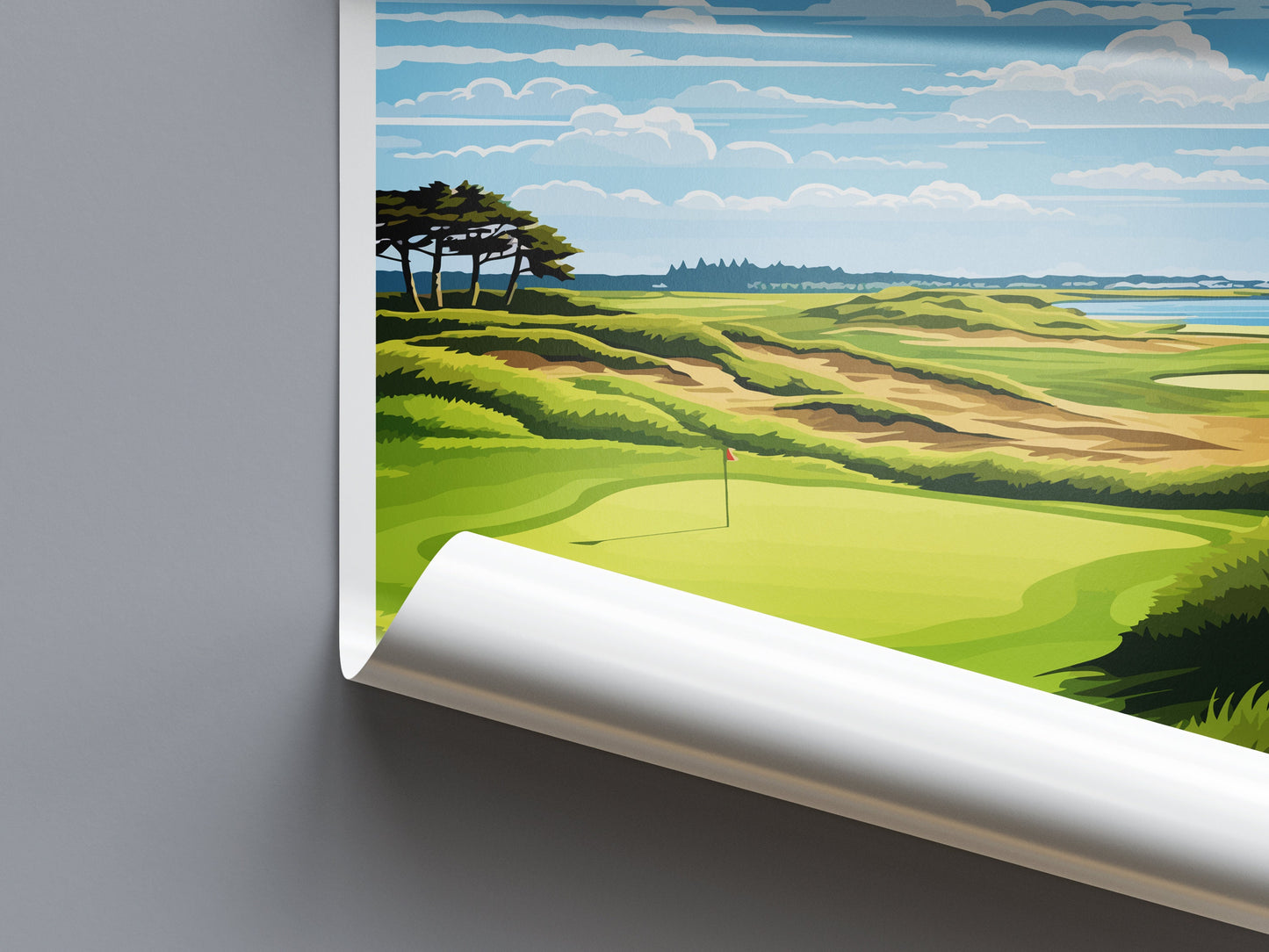 Bandon Dunes Golf Resort Travel Print Wall Art Bandon Dunes Wall Hanging Home Décor Bandon Dunes Art Gift Art Lovers Golf Art