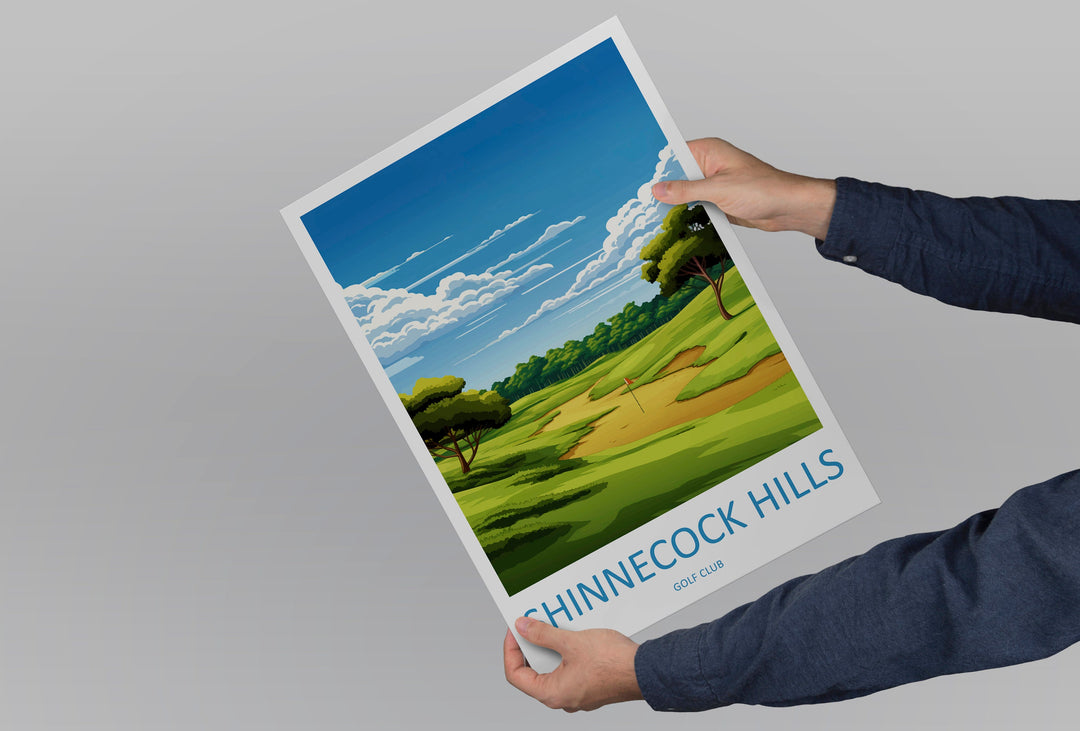 Shinnecock Hills Golf Travel Print Wall Art Shinnecock Hills Golf Course Wall Hanging Home Décor Shinnecock Hills Golf Gift Art Lovers
