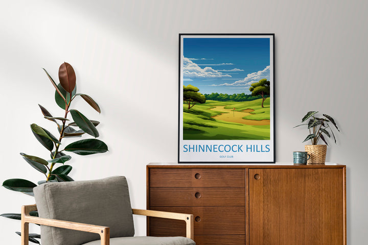 Shinnecock Hills Golf Travel Print Wall Art Shinnecock Hills Golf Course Wall Hanging Home Décor Shinnecock Hills Golf Gift Art Lovers