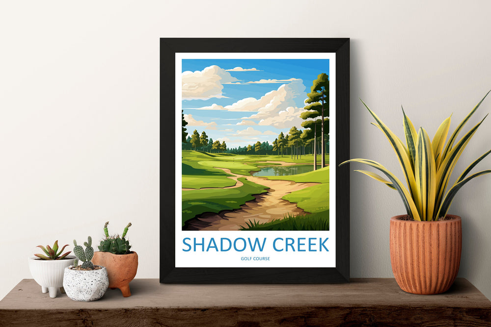 Shadow Creek Golf Travel Print Wall Art Shadow Creek Golf Course Wall Hanging Home Décor Shadow Creek Golf Gift Art Lovers