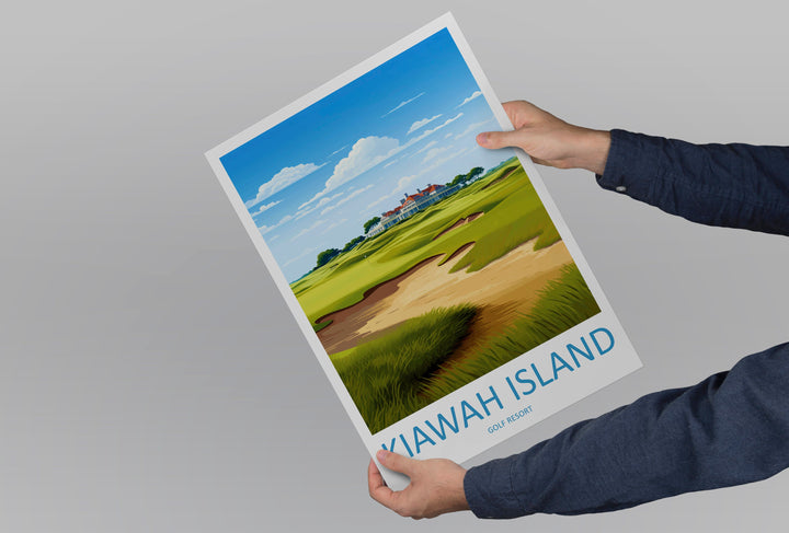 Kiawah Island Golf Club Travel Print Wall Art Kiawah Island Golf Club Wall Hanging Home Décor Kiawah Island Art Gift Art Lovers Golf Art