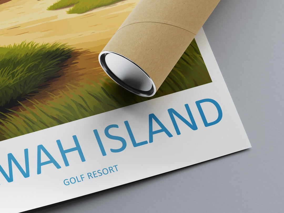 Kiawah Island Golf Club Travel Print Wall Art Kiawah Island Golf Club Wall Hanging Home Décor Kiawah Island Art Gift Art Lovers Golf Art