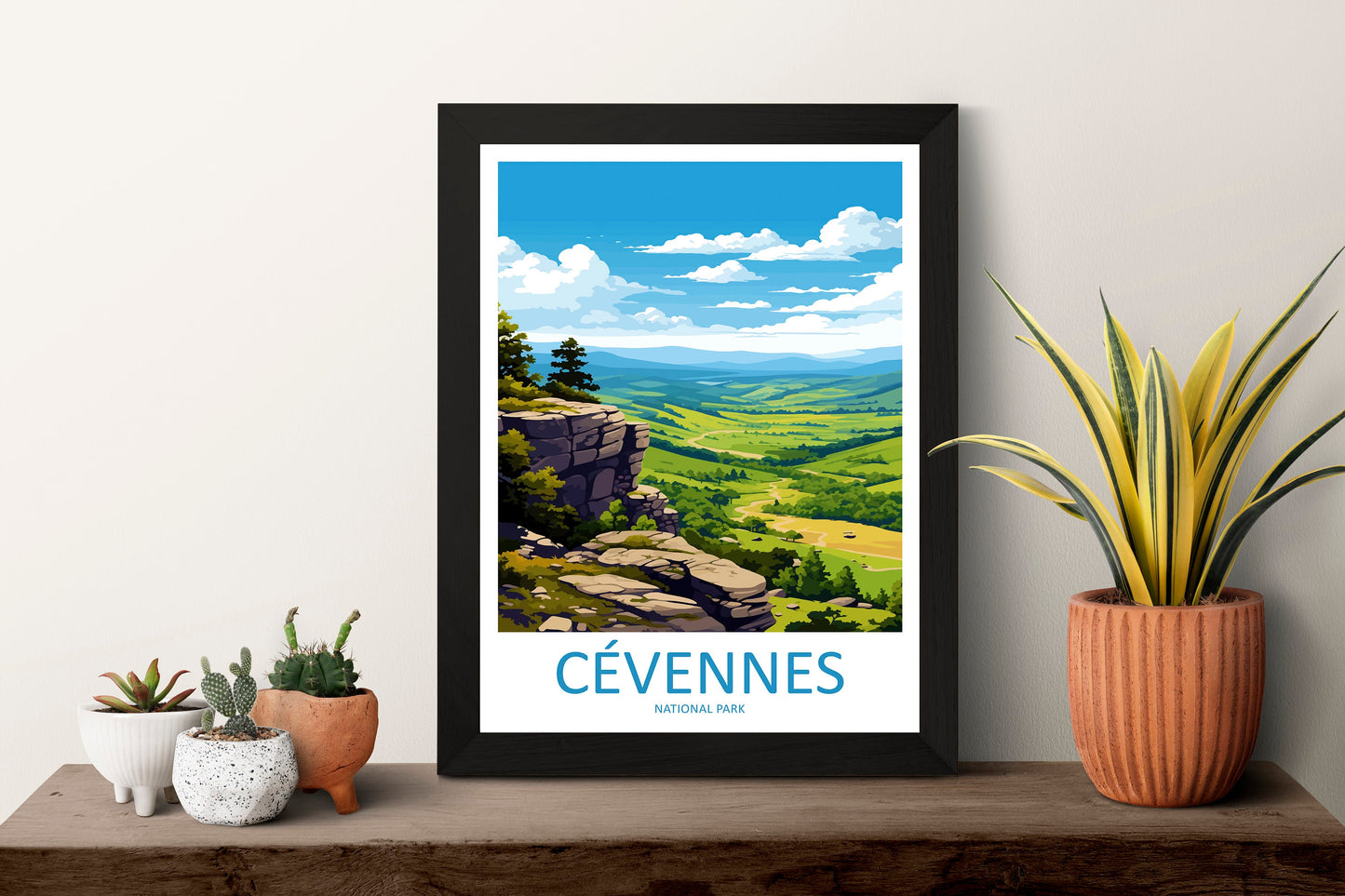 Cévennes National Park Travel Print Wall Art Cévennes Wall Hanging Home Décor Cévennes Gift Art Lovers France Art Lover Gift Antibes Print