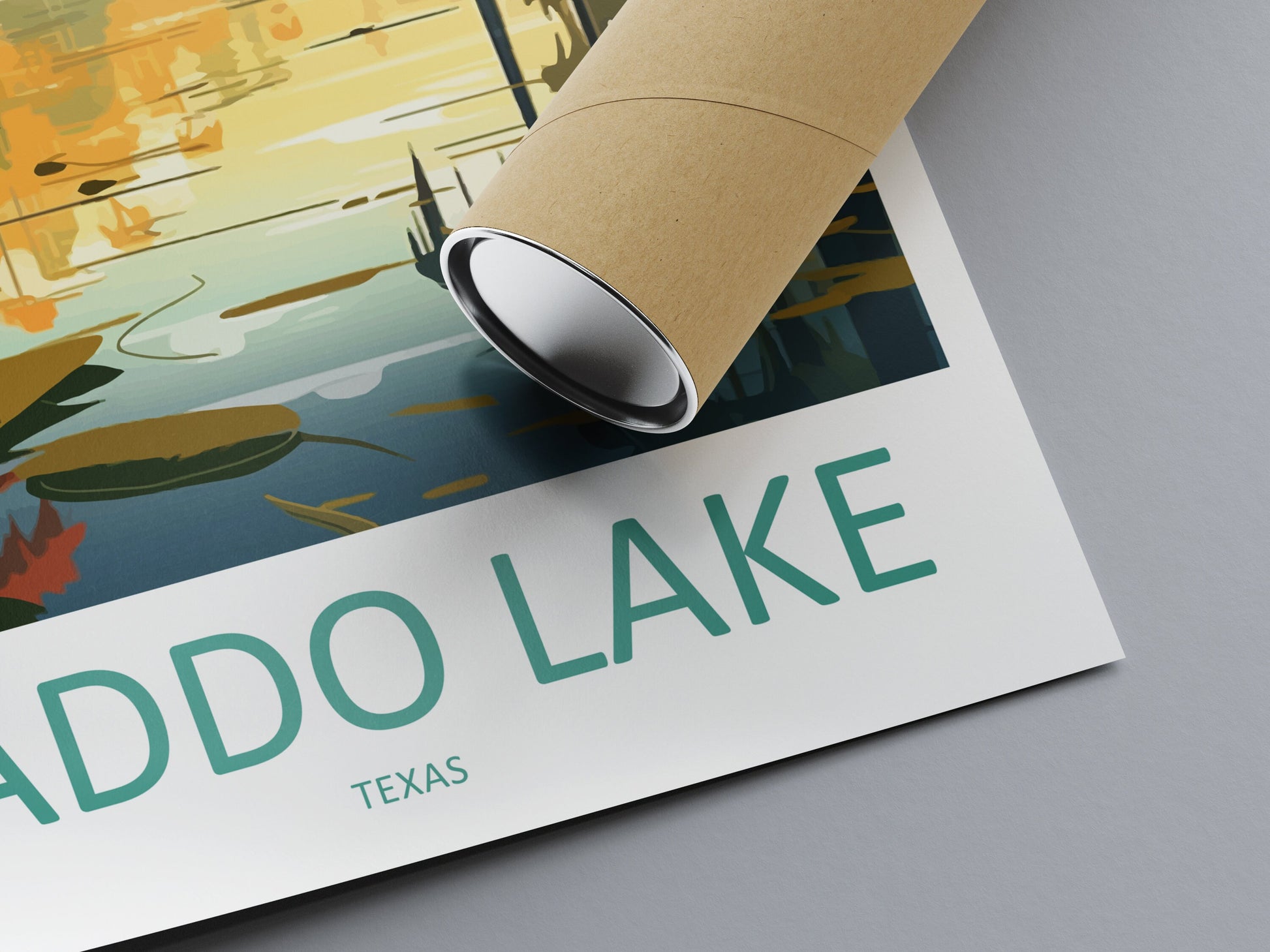 Caddo Lake Travel Print Wall Art Caddo Lake Wall Hanging Home Décor Caddo Lake Gift Art Lovers Texas Art Lover Gift Texas Travel Print