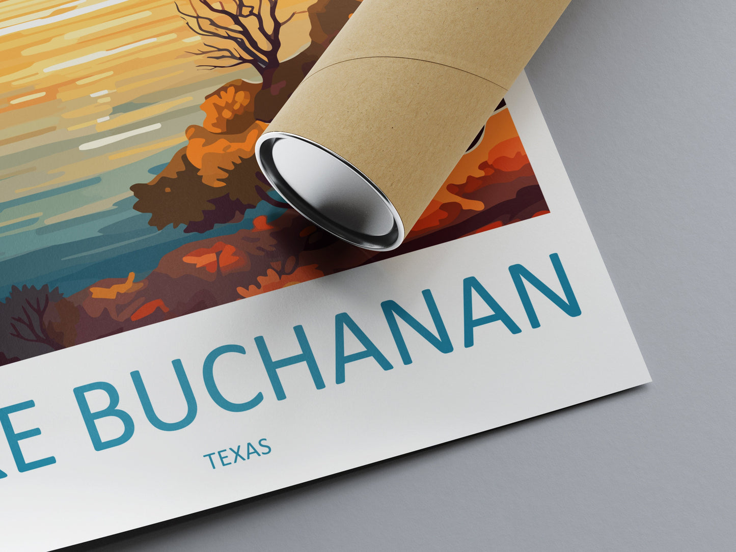 Lake Buchanan Travel Print Wall Art Lake Buchanan Wall Hanging Home Décor Lake Buchanan Gift Art Lovers Texas Art Lover Gift Texas