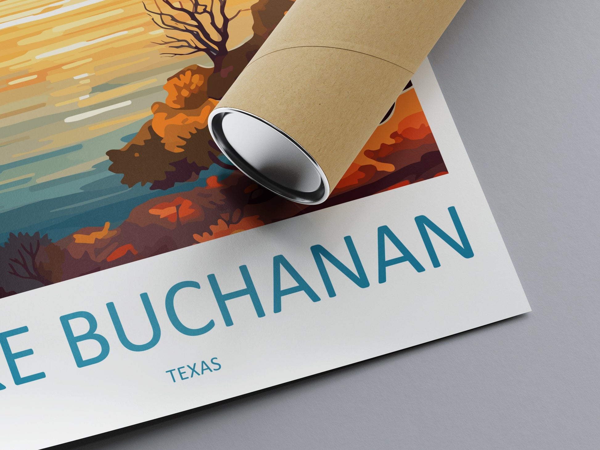 Lake Buchanan Travel Print Wall Art Lake Buchanan Wall Hanging Home Décor Lake Buchanan Gift Art Lovers Texas Art Lover Gift Texas