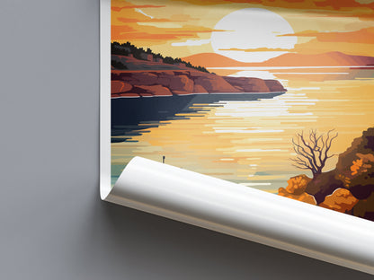 Lake Buchanan Travel Print Wall Art Lake Buchanan Wall Hanging Home Décor Lake Buchanan Gift Art Lovers Texas Art Lover Gift Texas