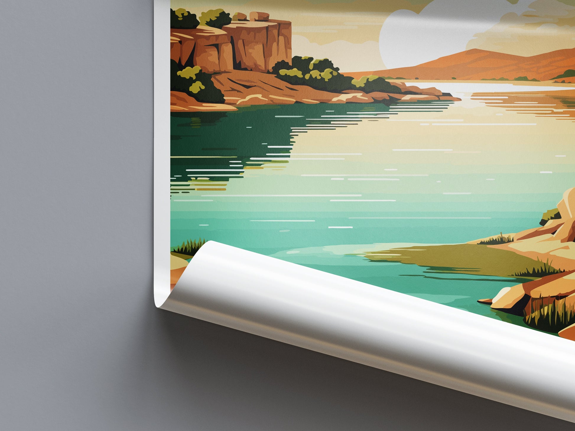 Lake Buchanan Travel Print Wall Art Lake Buchanan Wall Hanging Home Décor Lake Buchanan Gift Art Lovers Texas Art Lover Gift Texas