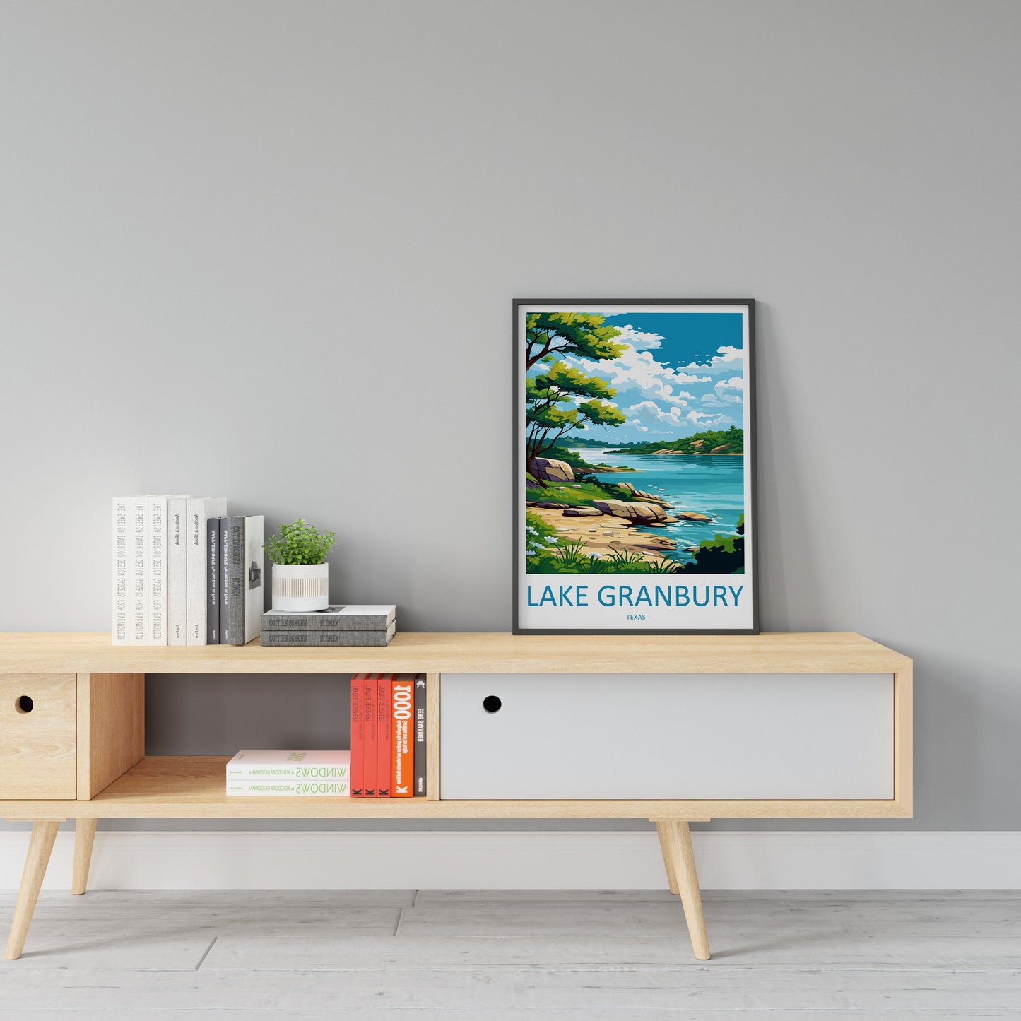 Lake Granbury Travel Print Wall Art Lake Granbury Wall Hanging Home Décor Lake Granbury Gift Art Lovers Texas Art Lover Gift Texas