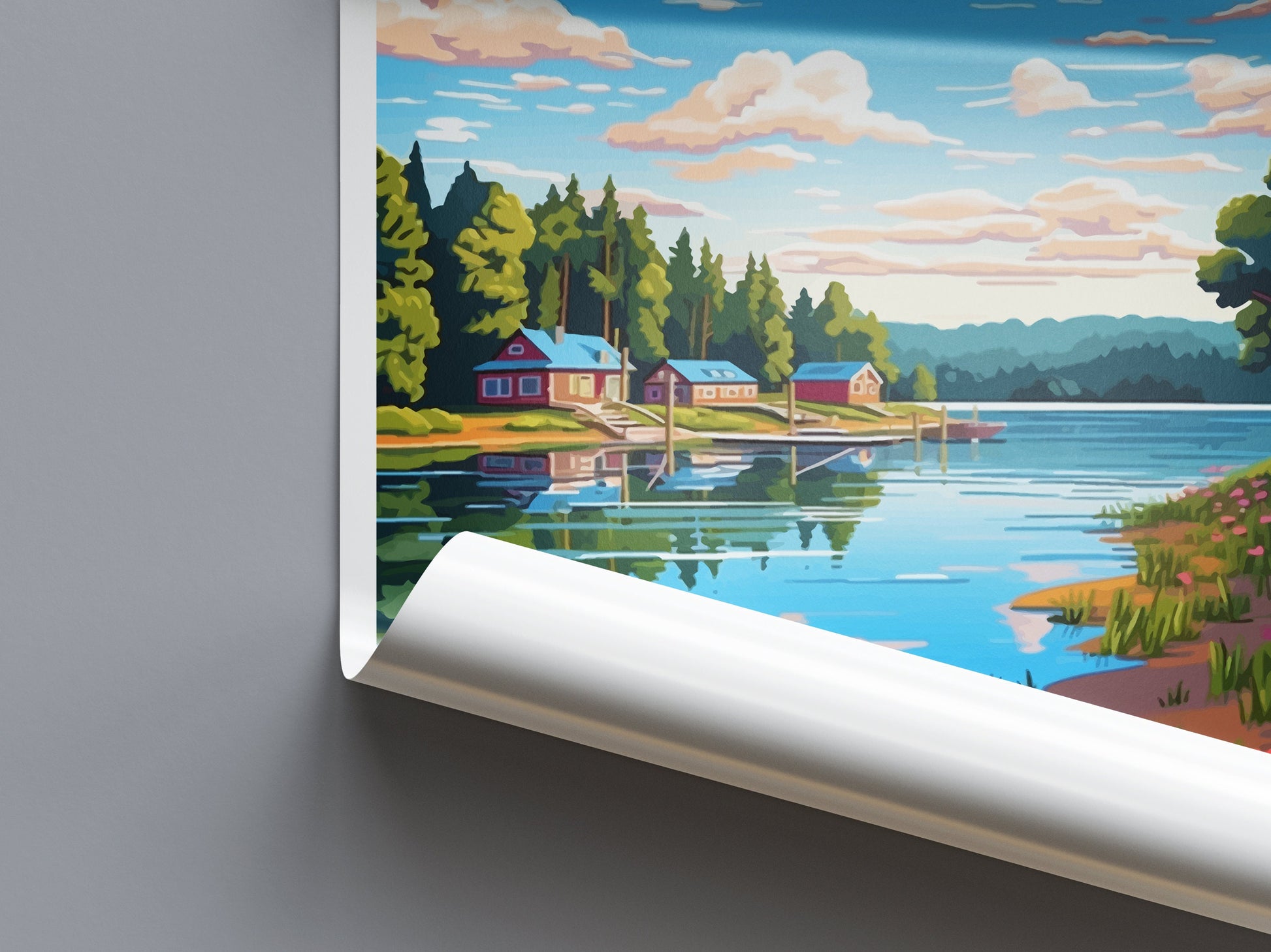 Lake Sam Rayburn Travel Print Wall Art Lake Sam Rayburn Wall Hanging Home Décor Lake Sam Rayburn Gift Art Lovers Texas Art Lover Gift Texas