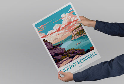 Mount Bonnell Travel Print Wall Art Mount Bonnell Wall Hanging Home Décor Mount Bonnell Gift Art Lovers Texas Art Lover Gift Texas