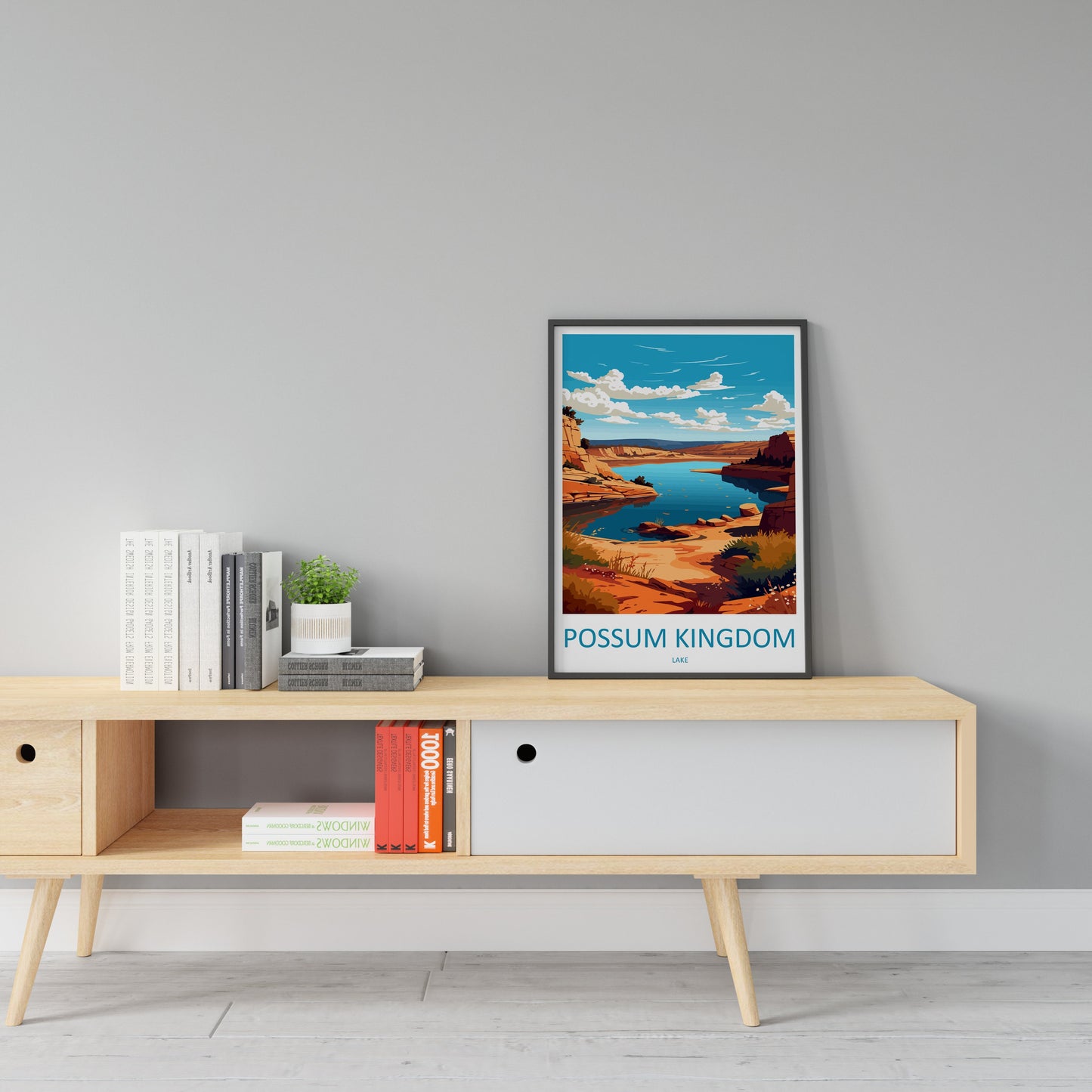 Possum Kingdom Lake Travel Print Wall Art Possum Kingdom Lake Wall Hanging Home Décor Possum Kingdom Lake Gift Art Lovers Texas Art Lover