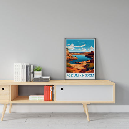 Possum Kingdom Lake Travel Print Wall Art Possum Kingdom Lake Wall Hanging Home Décor Possum Kingdom Lake Gift Art Lovers Texas Art Lover