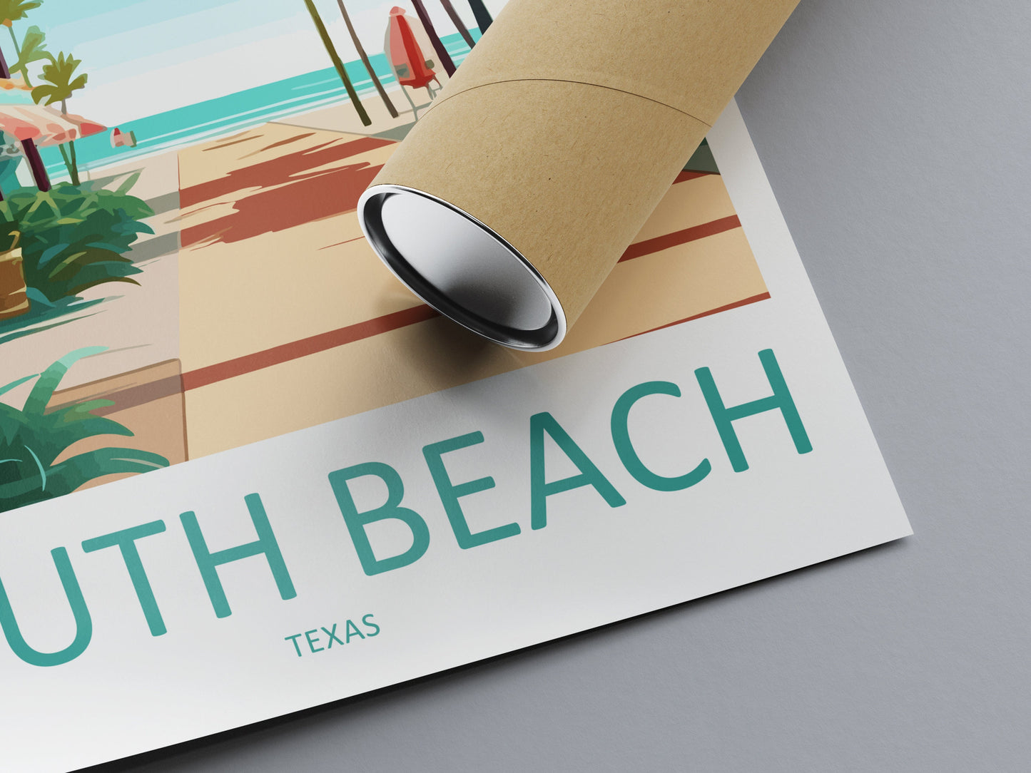 South Beach Travel Print Wall Art South Beach Wall Hanging Home Décor South Beach Gift Art Lovers Texas Art Lover Gift Texas