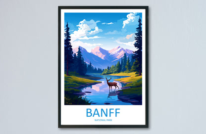 Banff National Park Travel Print Wall Art Banff Wall Hanging Home Décor Banff Gift Art Lovers Canada Art Lover Gift