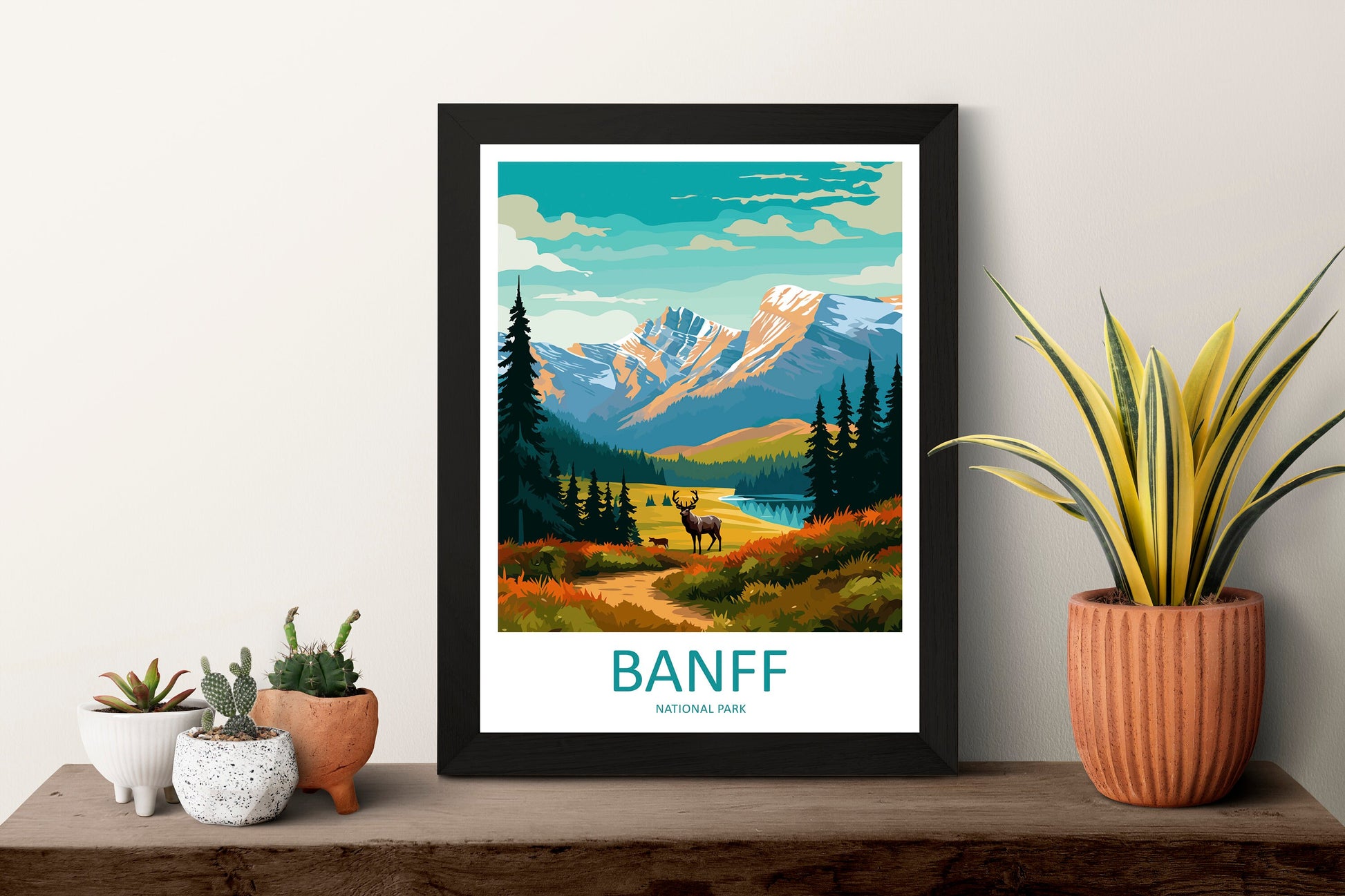 Banff National Park Travel Print Wall Art Banff Wall Hanging Home Décor Banff Gift Art Lovers Canada Art Lover Gift
