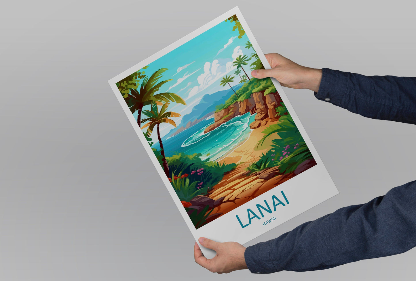 Lanai Travel Print Wall Art Lanai Wall Hanging Home Décor Lanai Gift Art Lovers Hawaii Art Lover Gift Print Artwork Hawaii Art Gift