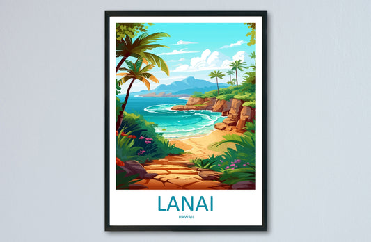 Lanai Travel Print Wall Art Lanai Wall Hanging Home Décor Lanai Gift Art Lovers Hawaii Art Lover Gift Print Artwork Hawaii Art Gift