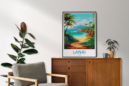 Lanai Travel Print Wall Art Lanai Wall Hanging Home Décor Lanai Gift Art Lovers Hawaii Art Lover Gift Print Artwork Hawaii Art Gift