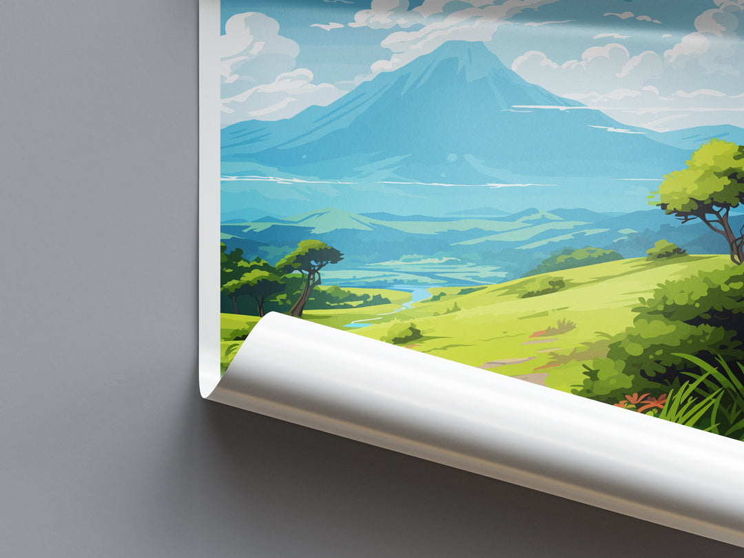 La Réunion National Park Travel Print Wall Art La Réunion Wall Hanging Home Décor La Réunion National Park Gift Art Lovers France Art Lover