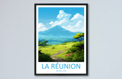La Réunion National Park Travel Print Wall Art La Réunion Wall Hanging Home Décor La Réunion National Park Gift Art Lovers France Art Lover