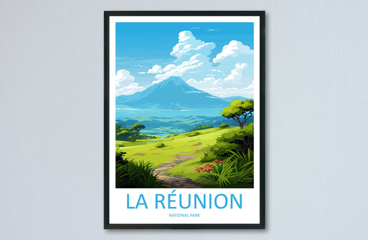 La Réunion National Park Travel Print Wall Art La Réunion Wall Hanging Home Décor La Réunion National Park Gift Art Lovers France Art Lover