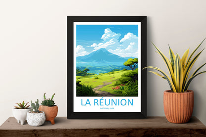 La Réunion National Park Travel Print Wall Art La Réunion Wall Hanging Home Décor La Réunion National Park Gift Art Lovers France Art Lover