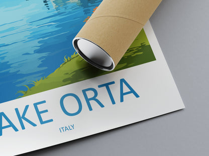Lake Orta Travel Print Wall Art Lake Orta Italy Wall Hanging Home Decor Lake Orta Gift Art Lovers Wall Art Print Lake Orta Italy