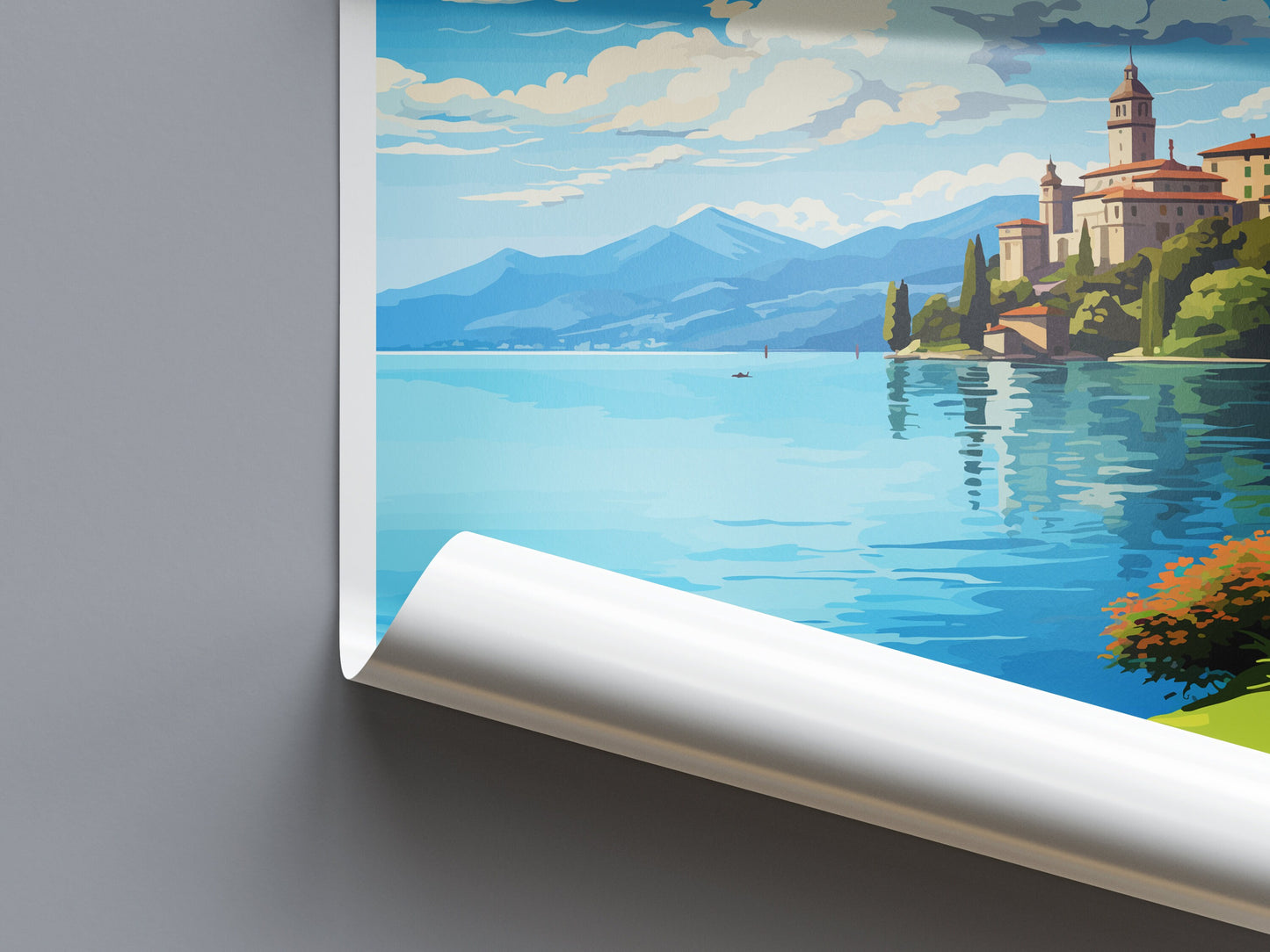 Lake Orta Travel Print Wall Art Lake Orta Italy Wall Hanging Home Decor Lake Orta Gift Art Lovers Wall Art Print Lake Orta Italy