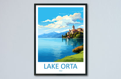 Lake Orta Travel Print Wall Art Lake Orta Italy Wall Hanging Home Decor Lake Orta Gift Art Lovers Wall Art Print Lake Orta Italy