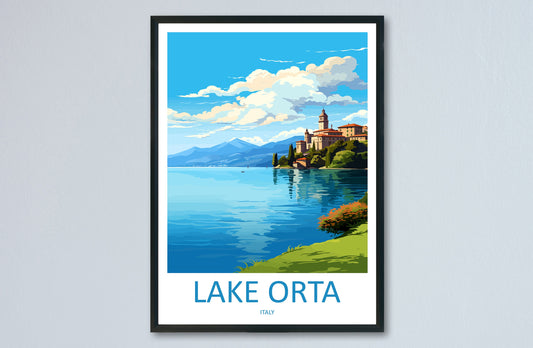 Lake Orta Travel Print Wall Art Lake Orta Italy Wall Hanging Home Decor Lake Orta Gift Art Lovers Wall Art Print Lake Orta Italy