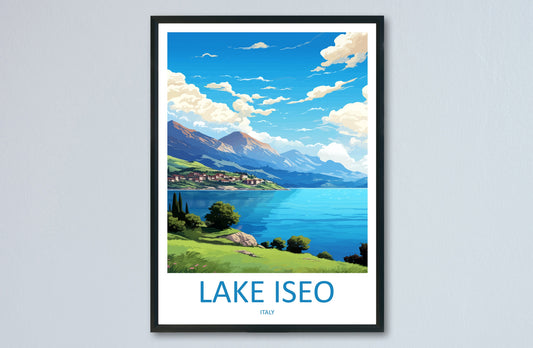 Lake Iseo Travel Print Wall Art Lake Iseo Italy Wall Hanging Home Decor Lake Iseo Gift Art Lovers Wall Art Print Lake Iseo Italy