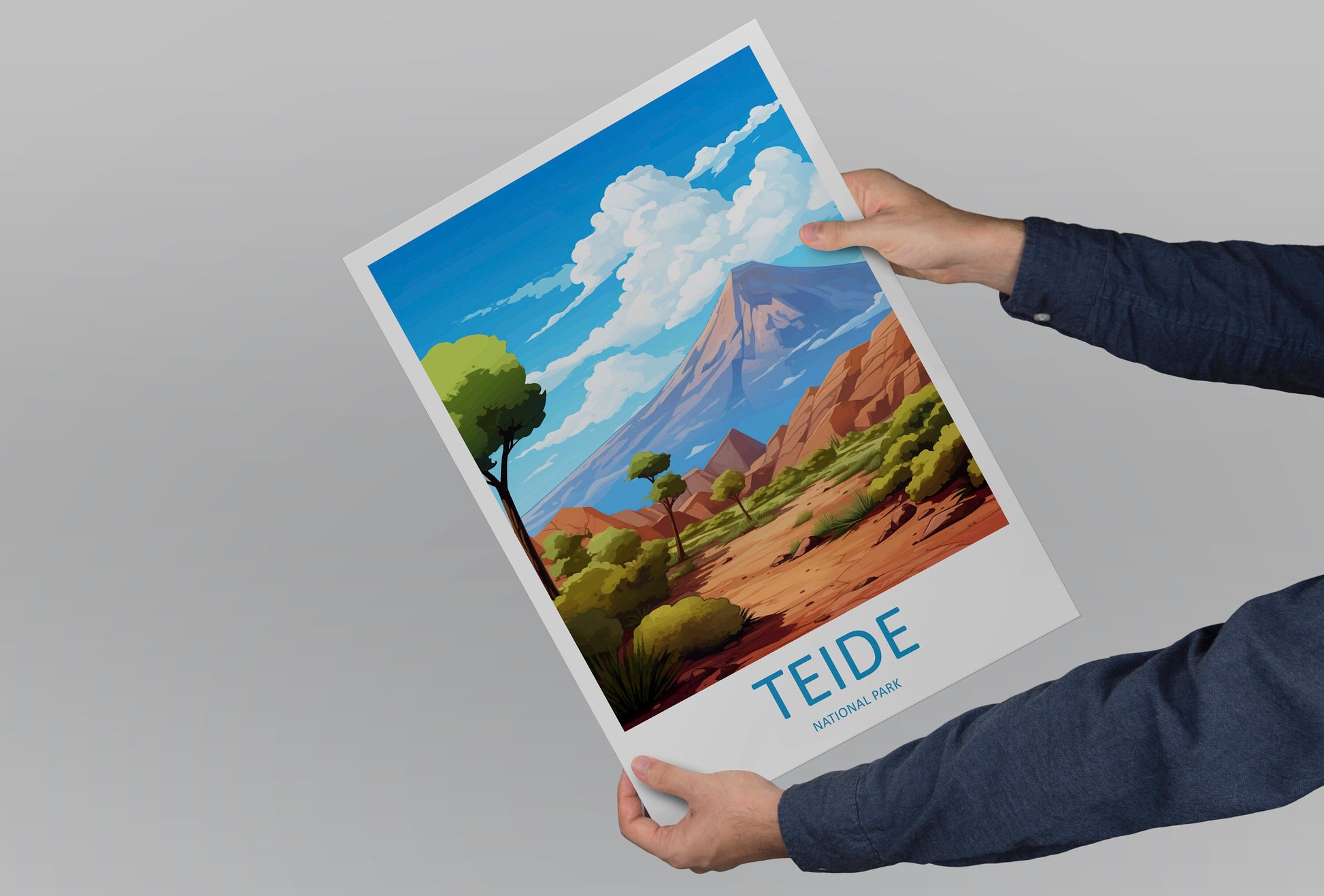 Teide National Park Travel Print Wall Art Teide National Park Wall Hanging Home Décor Teide National Park Gift Art Lovers Spain Art Lover