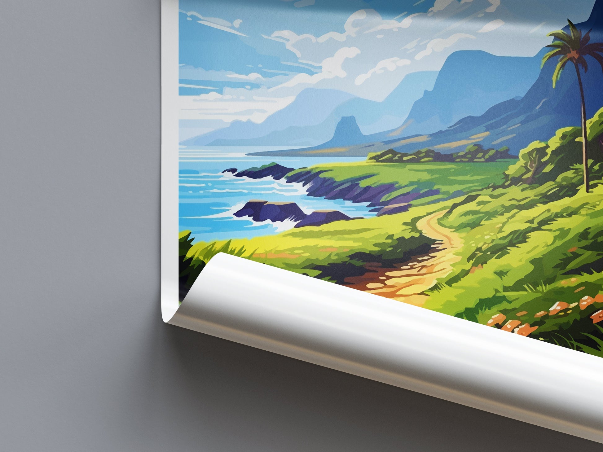 Molokai Travel Print Wall Art Molokai Wall Hanging Home Décor Molokai Gift Art Lovers Hawaii Art Lover Gift Print Artwork