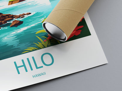 Hilo Travel Print Wall Art Hilo Wall Hanging Home Décor Hilo Gift Art Lovers Hawaii Art Lover Gift Print Artwork