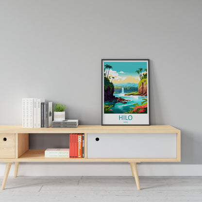 Hilo Travel Print Wall Art Hilo Wall Hanging Home Décor Hilo Gift Art Lovers Hawaii Art Lover Gift Print Artwork