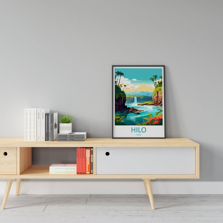 Hilo Travel Print Wall Art Hilo Wall Hanging Home Décor Hilo Gift Art Lovers Hawaii Art Lover Gift Print Artwork