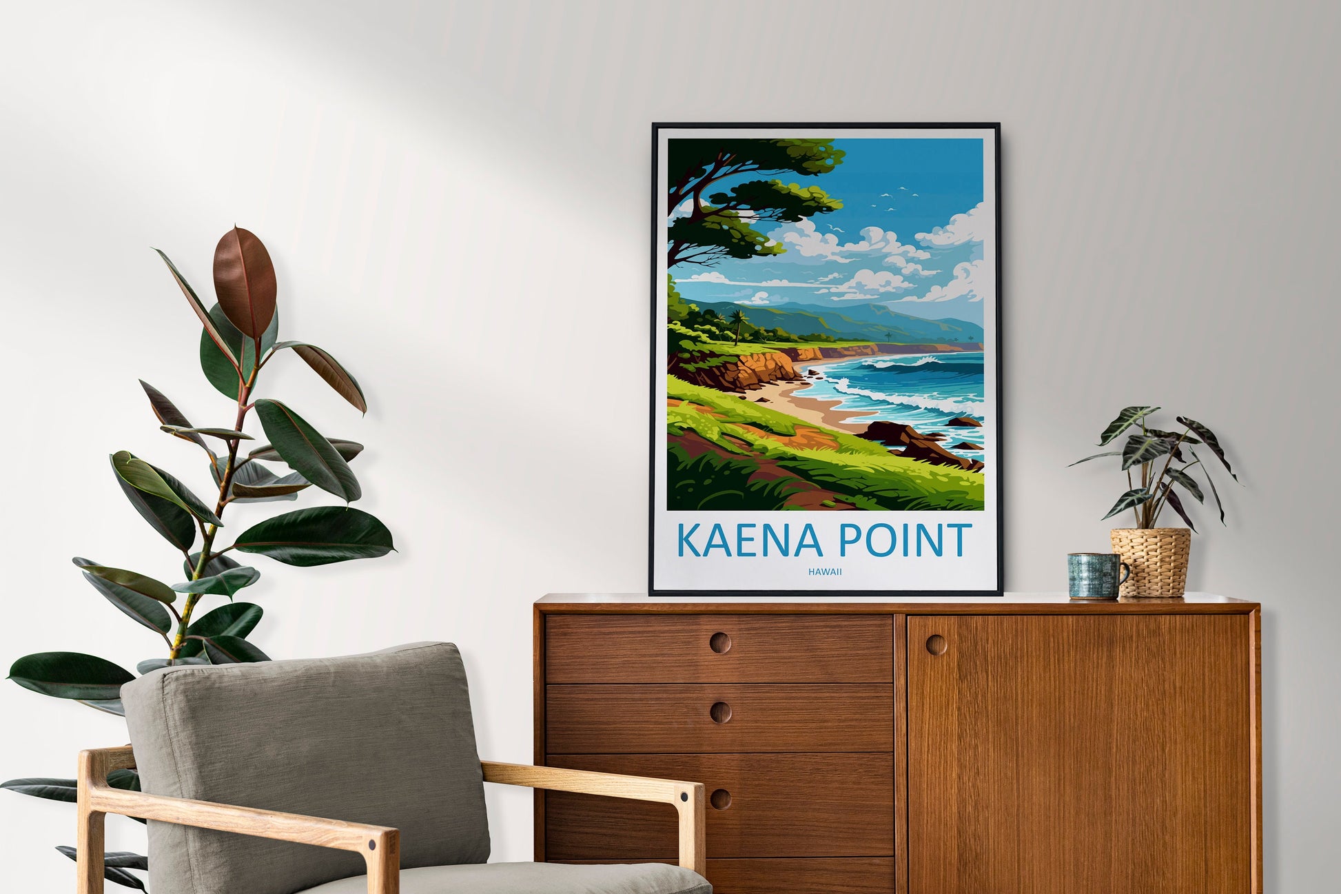 Kaena Point Travel Print Wall Art Kaena Point Wall Hanging Home Décor Kaena Point Gift Art Lovers Hawaii Art Lover Gift Print Artwork