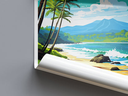Waianapanapa Travel Print Wall Art Waianapanapa Wall Hanging Home Décor Waianapanapa Gift Art Lovers Hawaii Art Lover Gift Print Artwork