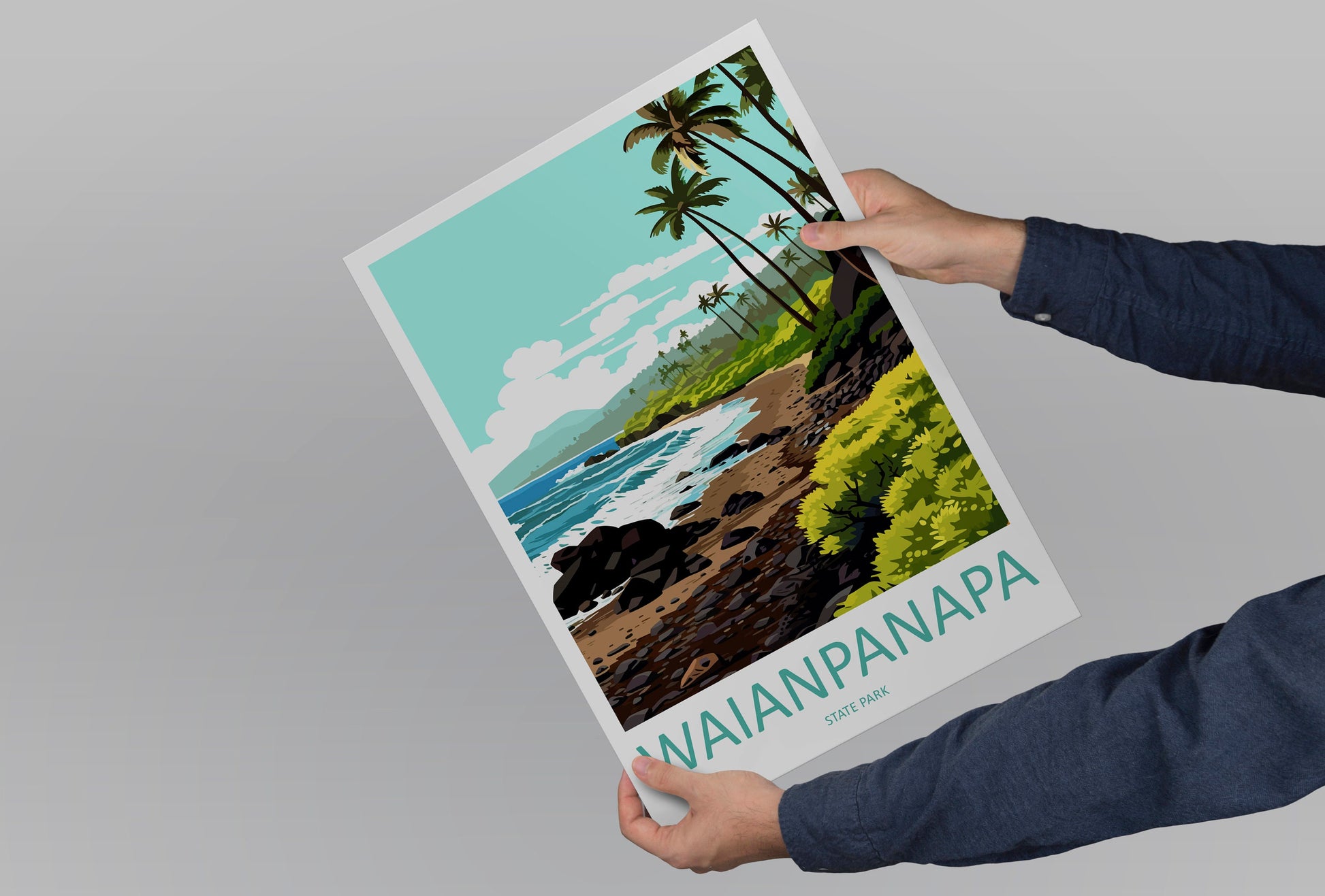Waianapanapa Travel Print Wall Art Waianapanapa Wall Hanging Home Décor Waianapanapa Gift Art Lovers Hawaii Art Lover Gift Print Artwork